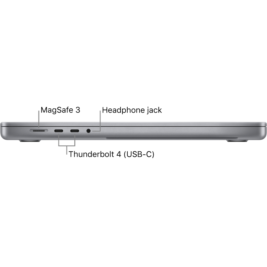 Apple MacBook Pro (14-inch, 2023) Apple M2 Pro 12 CPU/19 GPU - 3.49 GHz, 16 GB RAM 1 TB SSD, Space Gray Grade Fair