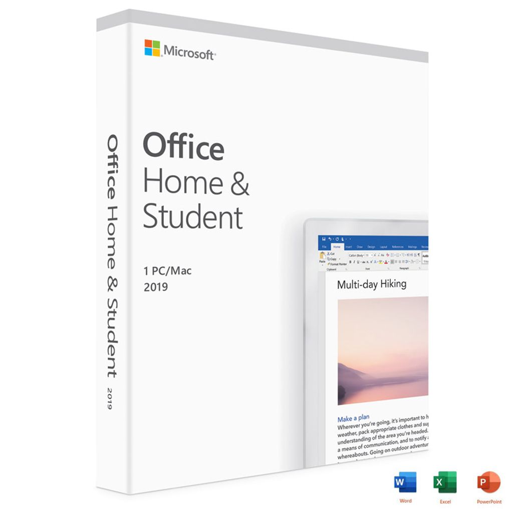 Microsoft Office 2019 Home & Student - Box Pack - 1 PC/Mac - New