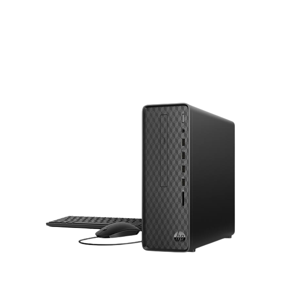 HP Slim Desktop S01-AF0010NA Desktop PC AMD Ryzen 3 8GB RAM, 1TB HDD, Black - Refurbished Good