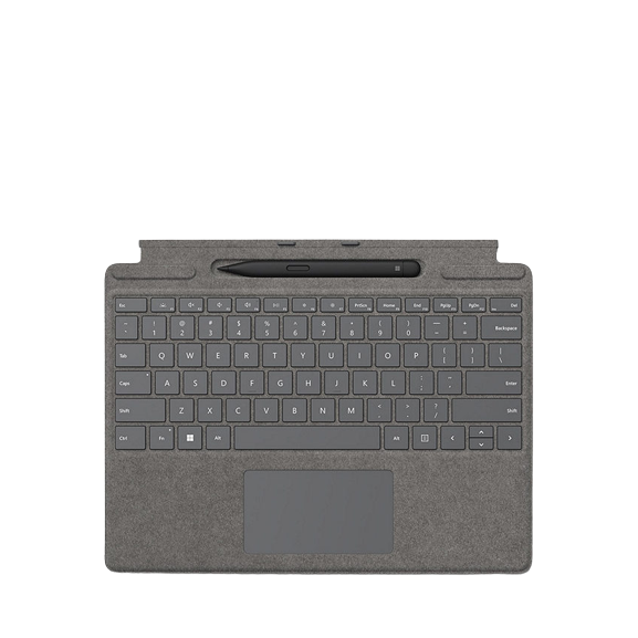 Microsoft Surface Pro Signature Type Keyboard Cover for Pro 8 and Pro X, Platinum (8X6-00063) - Refurbished Pristine