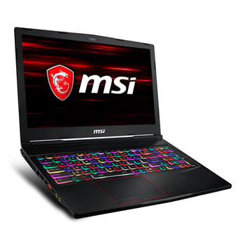 MSI Raider GE63 15.6" Gaming Laptop Intel Core i7 16GB RAM 1TB HDD + 256GB SSD - Black