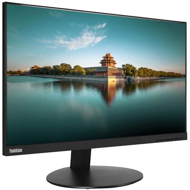 Refurbished Lenovo ThinkVision T24i-10 Full HD 1080p LCD Monitor 23" - Black - Pristine - No Stand
