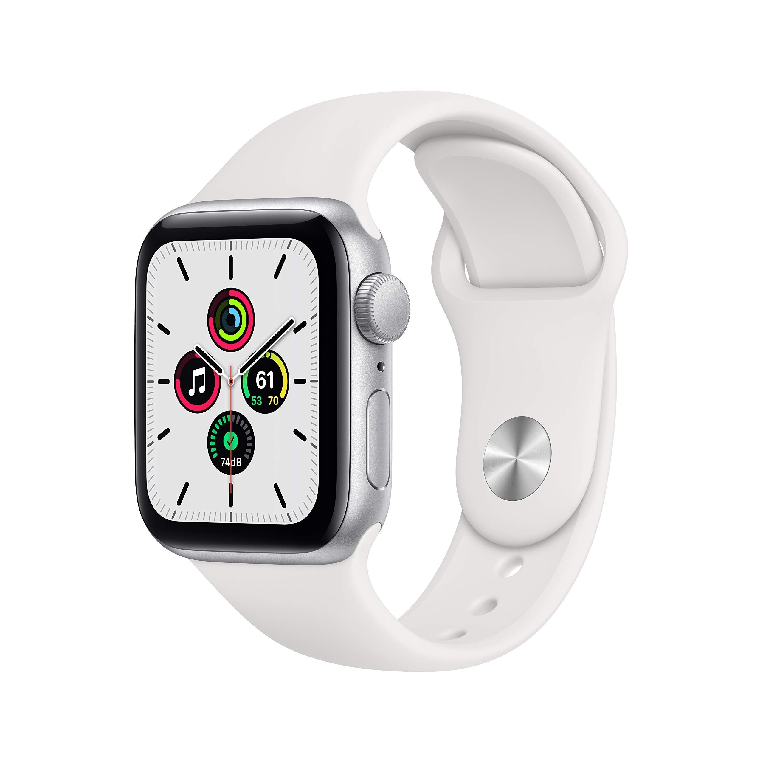 Apple Watch SE 40mm GPS Space Grey Aluminium with White Straps - Refurbished Good