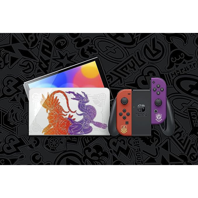 Nintendo Switch OLED 64GB Pokemon Scarlet and Violet Limited Edition - Pristine