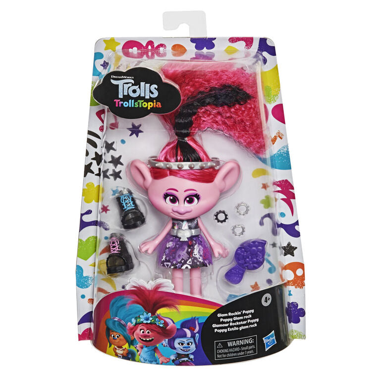 DreamWorks Trolls TrollsTopia Glam Rockin' Poppy Fashion Doll