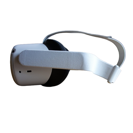 Oculus Quest 2 Virtual Reality Headset and Controllers, 256GB, White - Refurbished Good *Missing Parts* (153947)