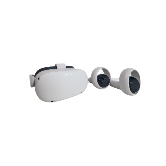 Oculus Quest 2 Virtual Reality Headset and Controllers, 256GB, White - Refurbished Good *Missing Parts* (153947)