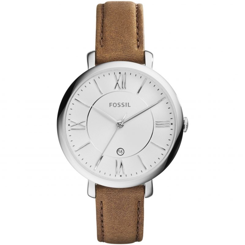 Fossil ES3708 Women's Jacqueline Chronograph Leather Watch