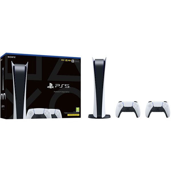 Sony PlayStation 5 Digital Console & Two DualSense Controllers