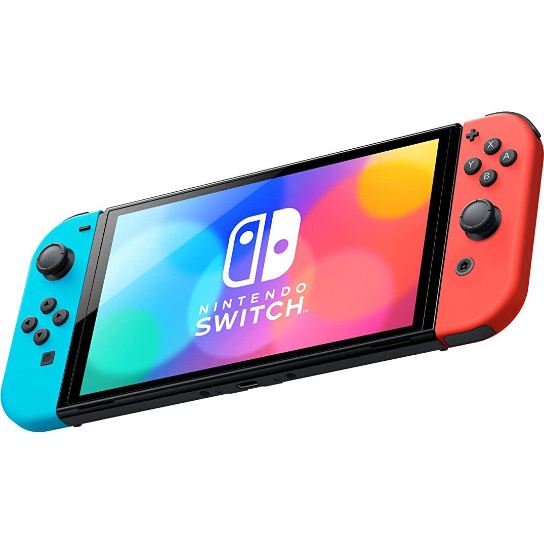 Nintendo Switch OLED 32GB - Neon Red / Blue - Refurbished Pristine