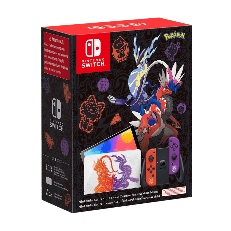 Nintendo Switch OLED 64GB Pokemon Scarlet and Violet Limited Edition - Pristine