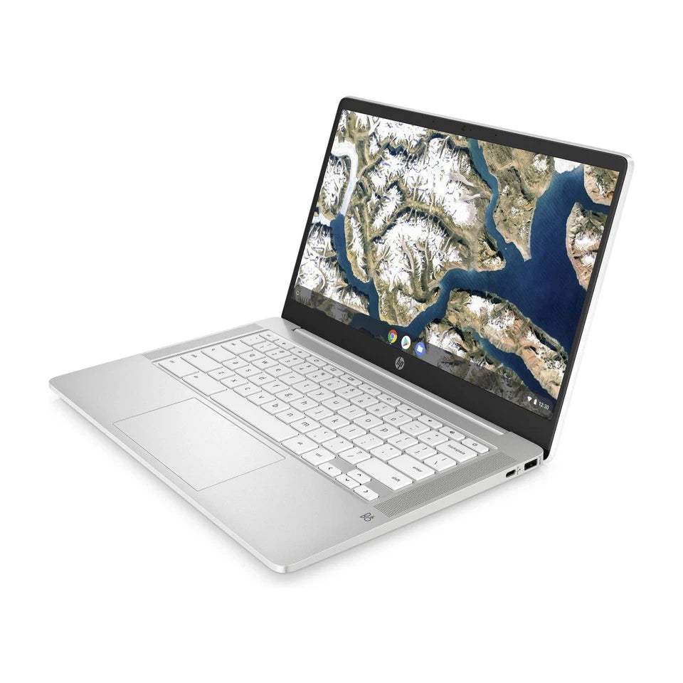 Refurbished HP Chromebook 14A-NA0005NA Intel Pentium N5030 8GB RAM 128GB 14" - White - Excellent