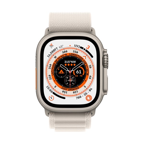 Apple Watch 49mm Starlight Alpine Loop - New