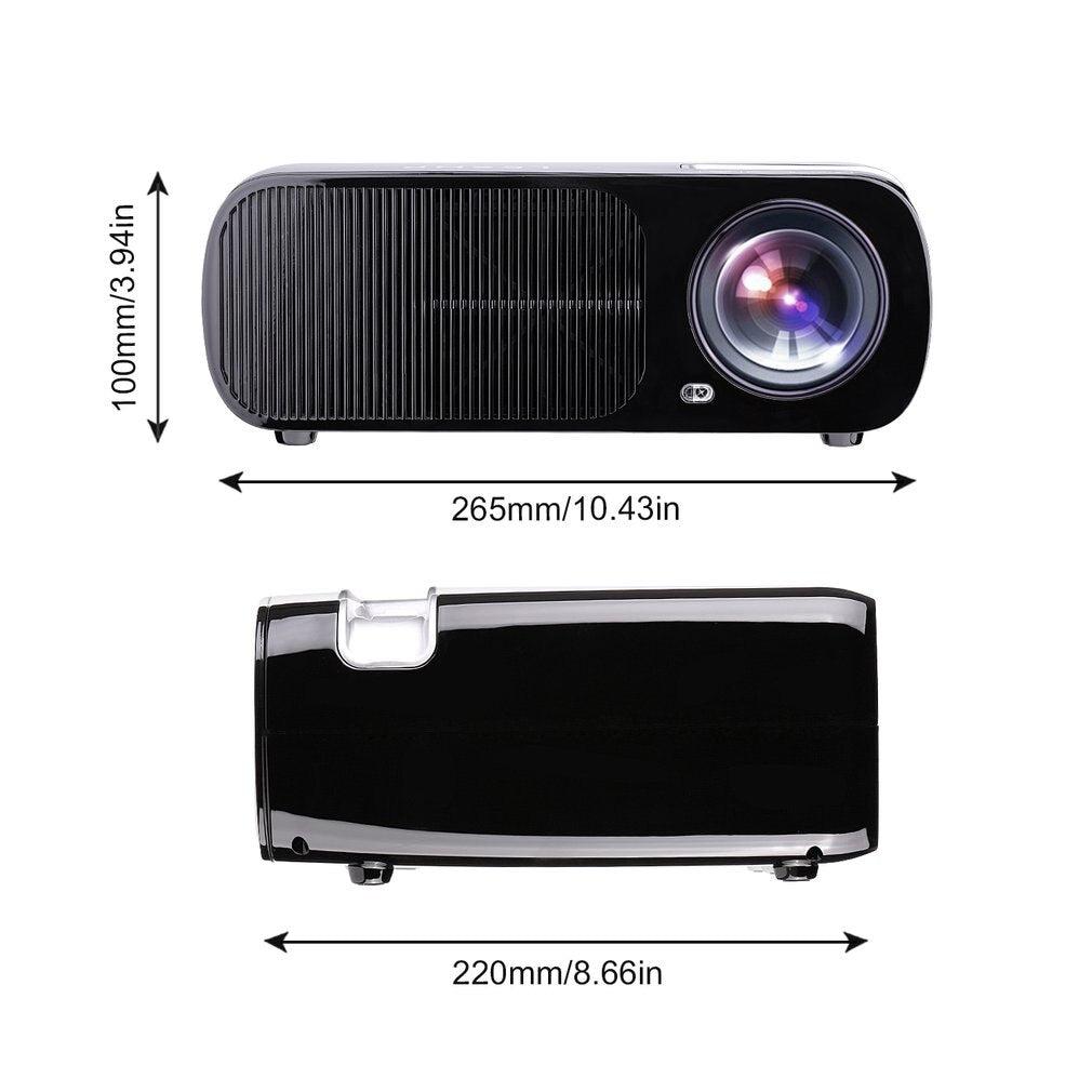 Leshp 2600 LM Home Cinema Theatre Video Projector, Black