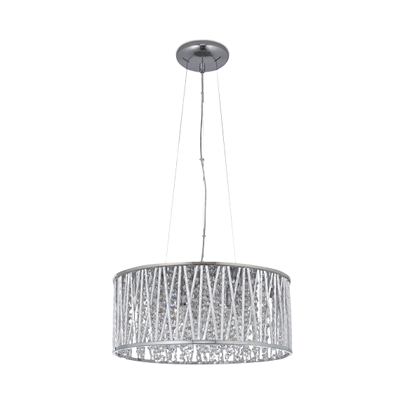 John Lewis Partners Emilia Large Crystal Ceiling Light Chrome