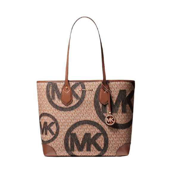 Michael Kors Eva Large Two-Tone Graphic Logo Tote Bag