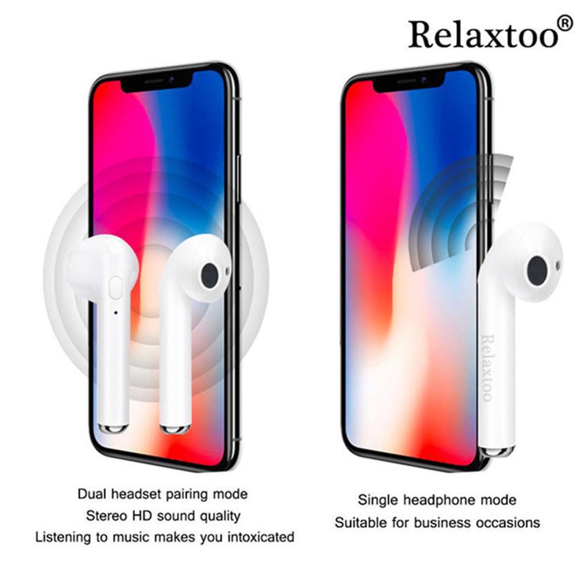 I7s TWS Mini Wireless Bluetooth 5.0 Earphones In-Ear Stereo Earbuds - White