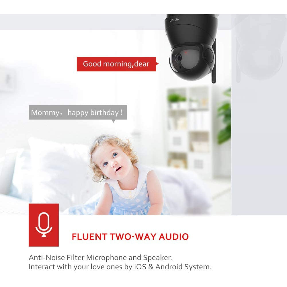 Victure PC540 1080P FHD WiFi IP Camera Indoor Wireless Security Camera