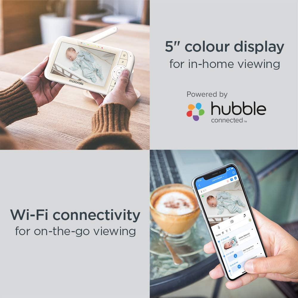 Motorola Lifestyle, Baby Monitor with Crib Holder, White