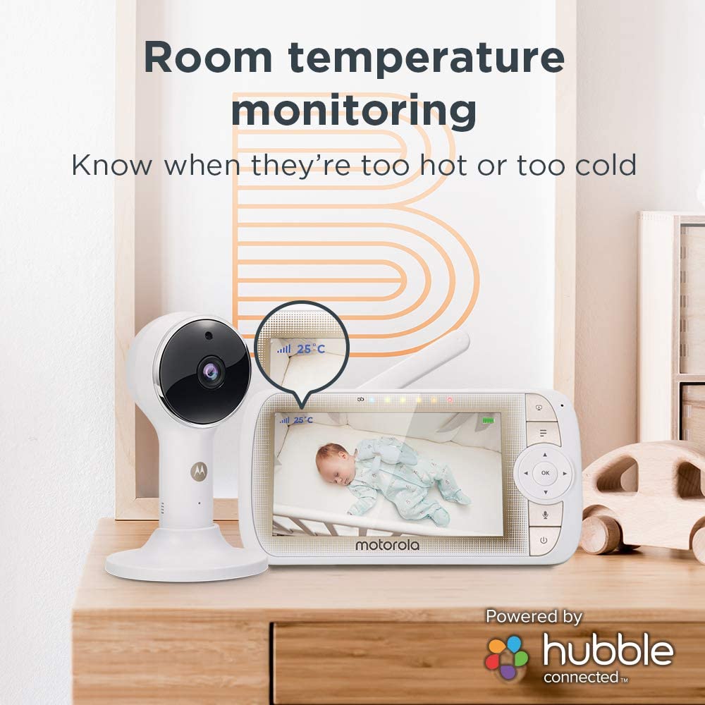 Motorola Lifestyle, Baby Monitor with Crib Holder, White