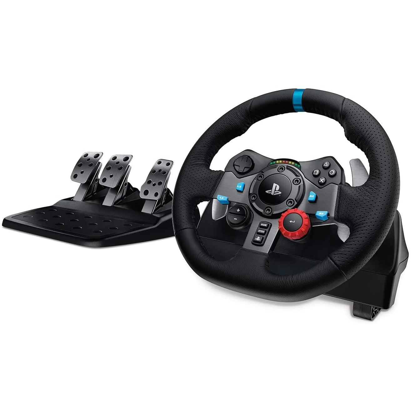 Logitech G29 Driving Force Racing Wheel and Floor Pedals for PlayStation and PC, Black
