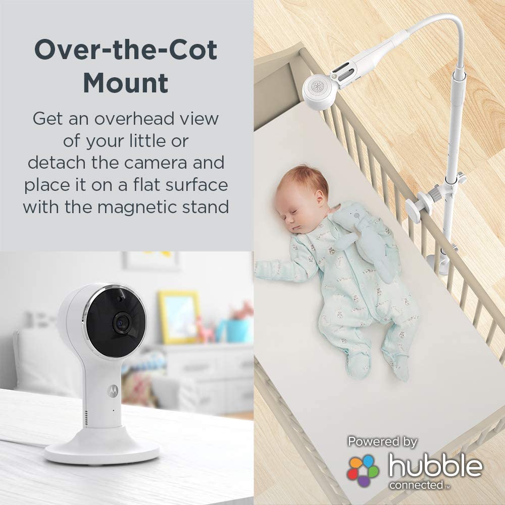 Motorola Lifestyle, Baby Monitor with Crib Holder, White