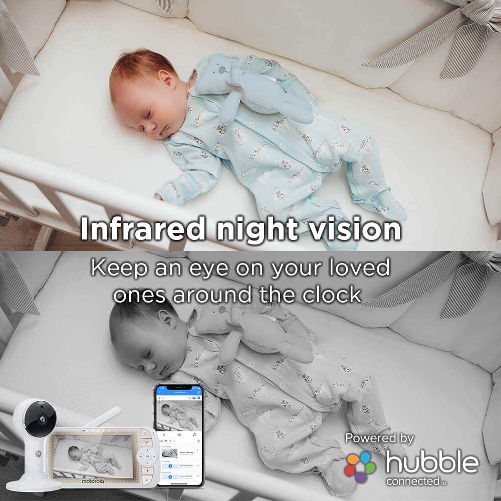 Motorola Lifestyle, Baby Monitor with Crib Holder, White