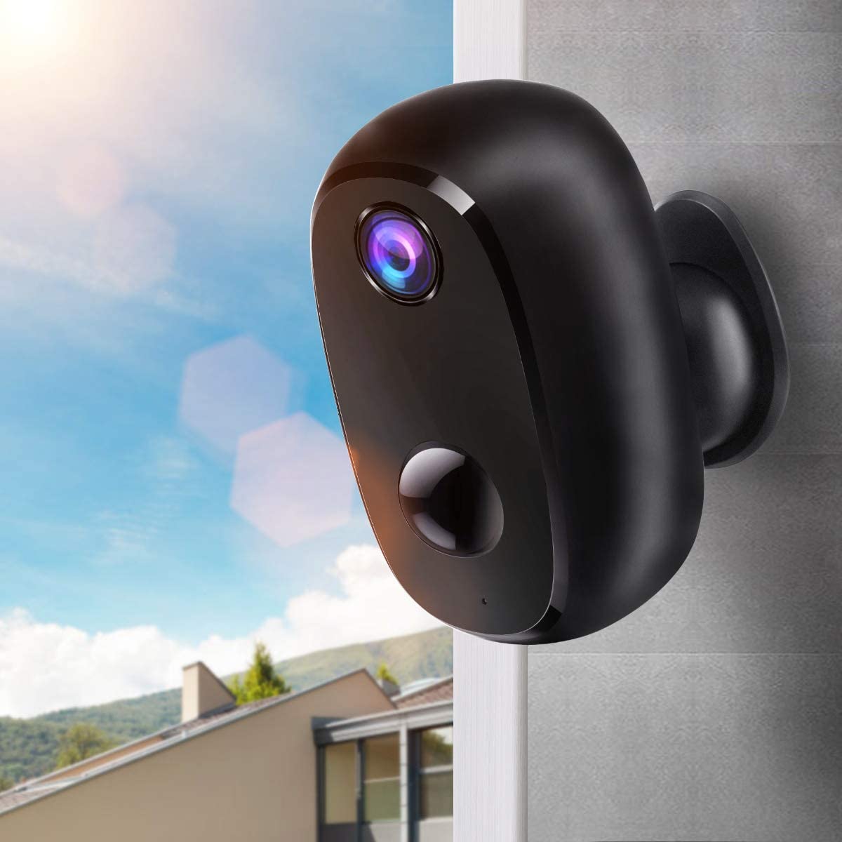 Zeetopin Battery Security Camera - Black