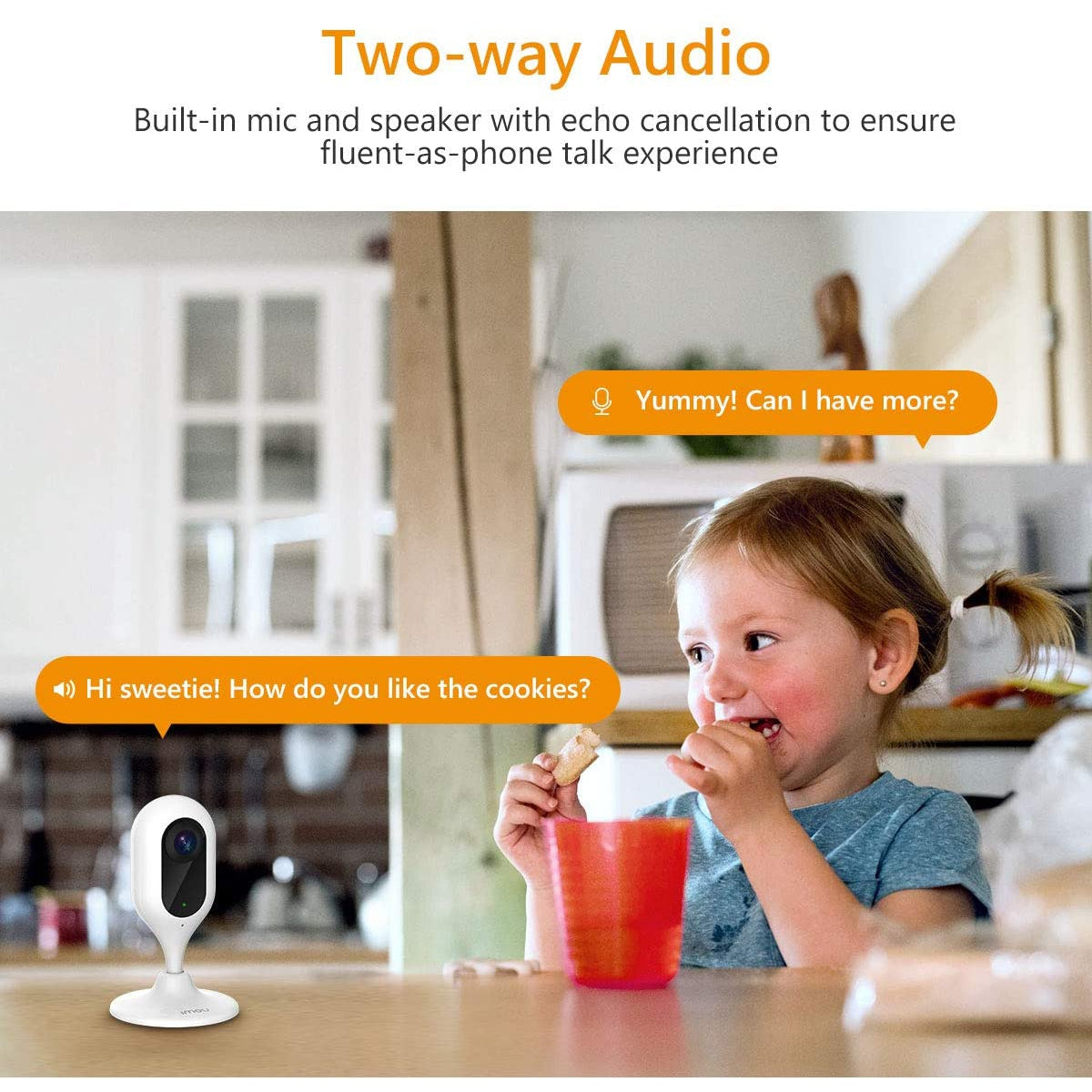 Imou Security WiFi IP Camera, Smart Home Camera, Wireless Indoor Camera for Baby, Elder, Pet Camera Monitor - Motion Detection