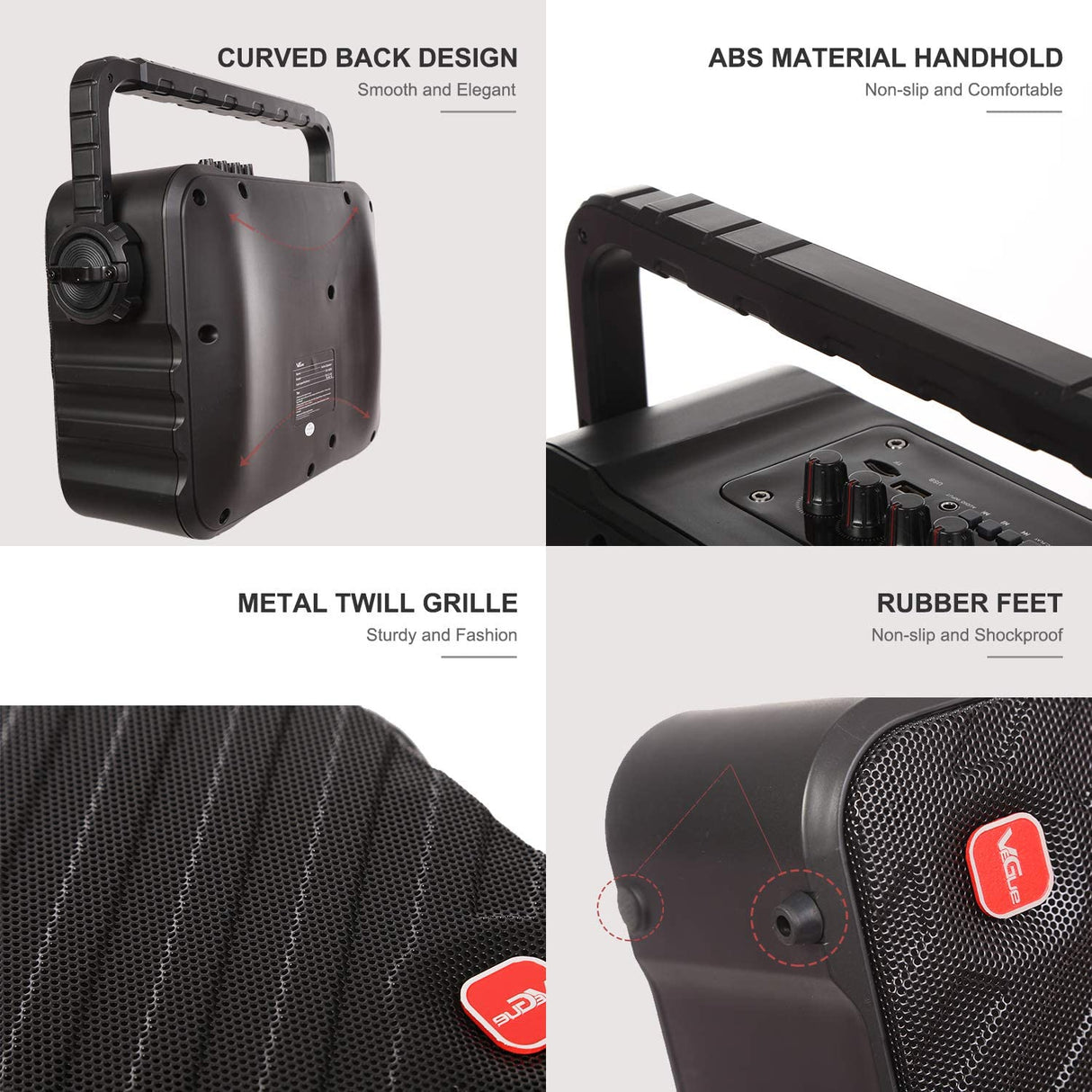 Vegue Portable Speaker BT 6.5" VS-0650