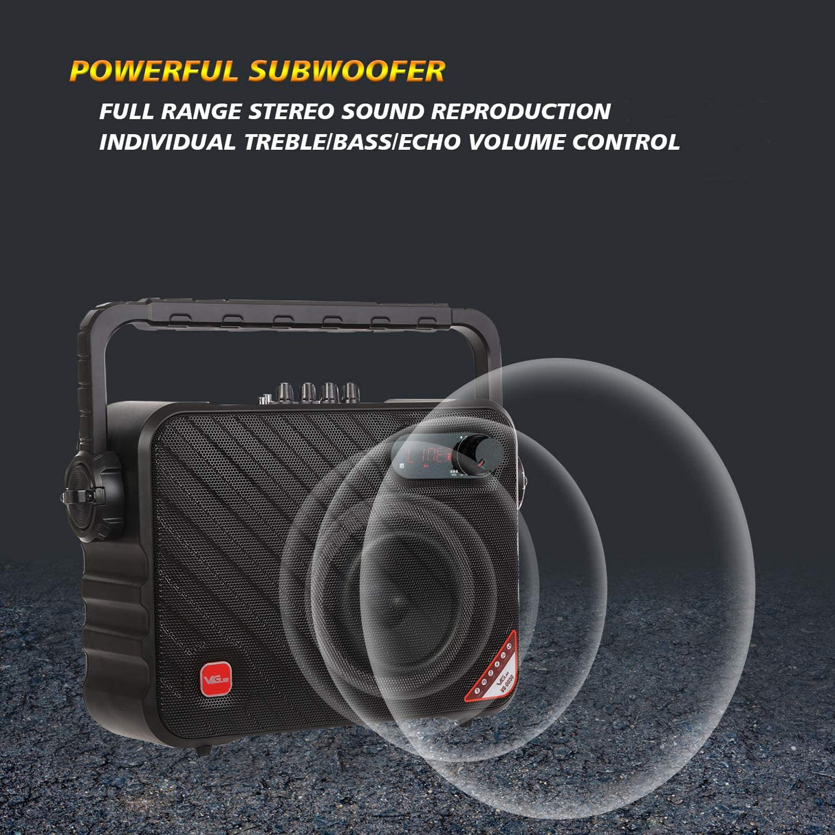 Vegue Portable Speaker BT 6.5" VS-0650