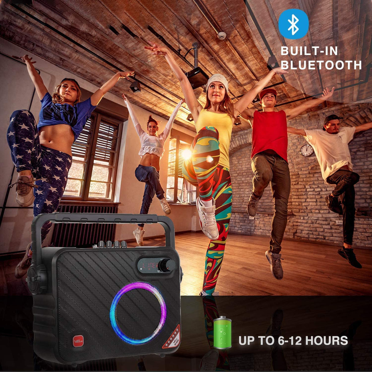 Vegue Portable Speaker BT 6.5" VS-0650