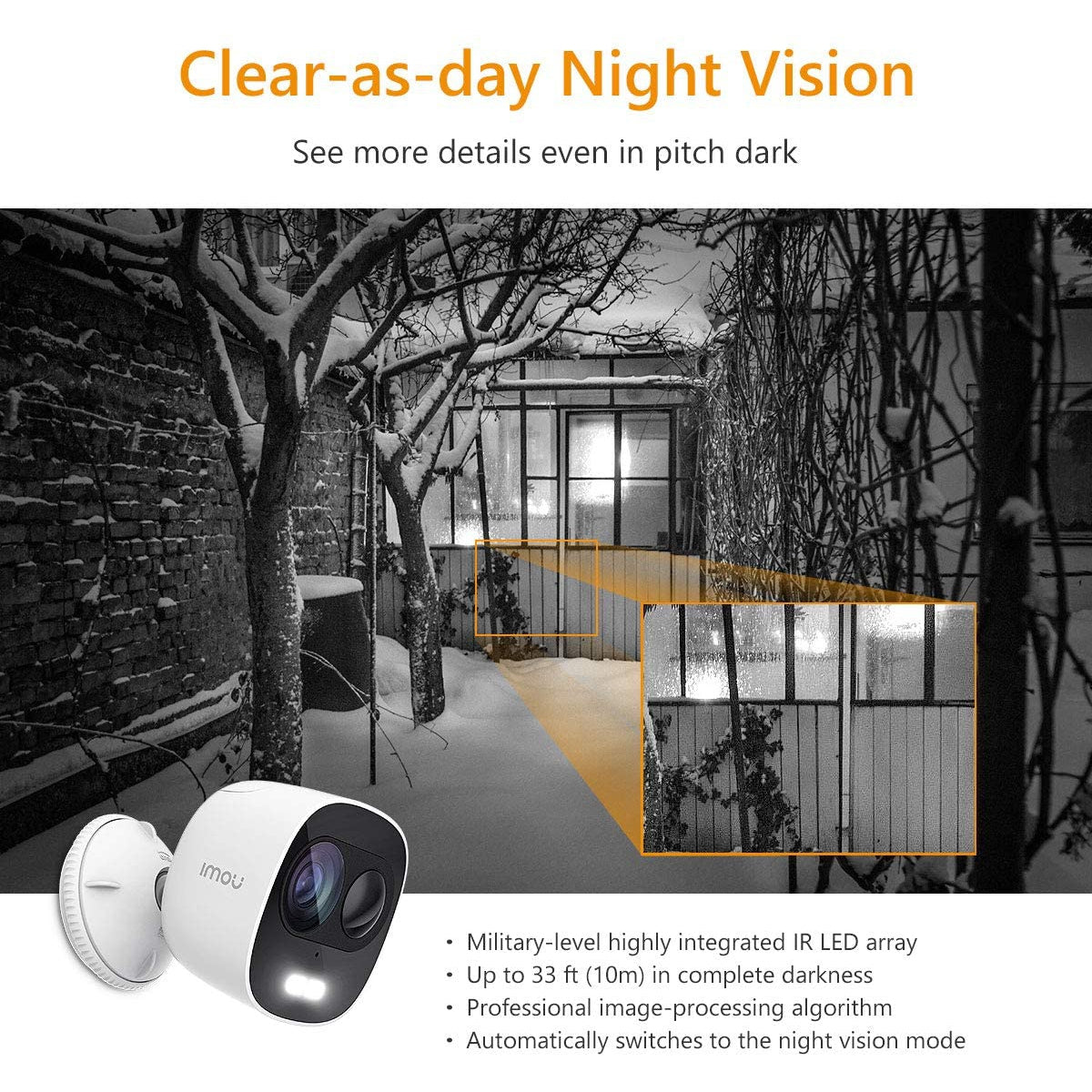 IMOU LOOC Outdoor Active Deterrence Security Camera - White