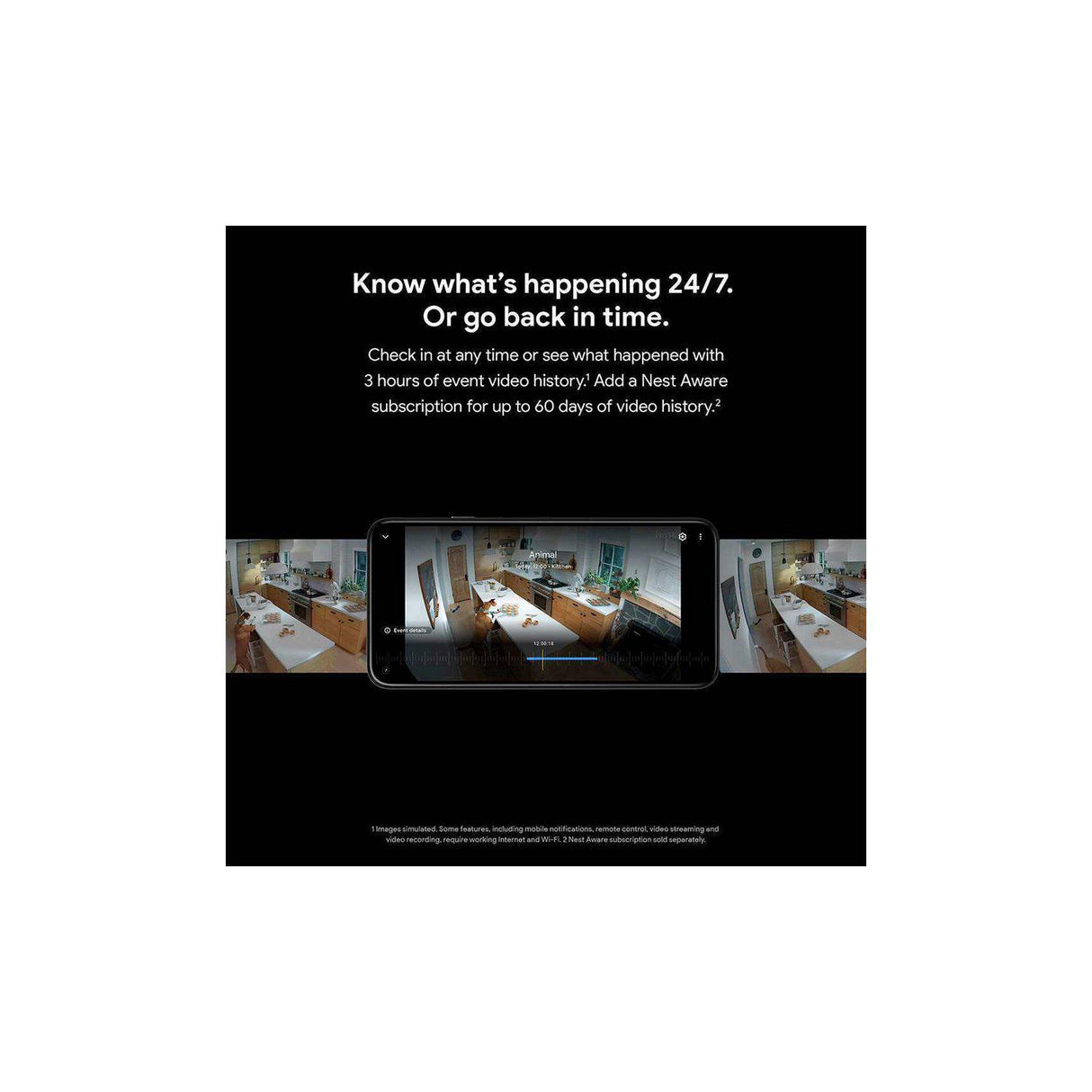 Google Nest Cam Security Camera Indoor + Outdoor (Battery) - Twin Pack