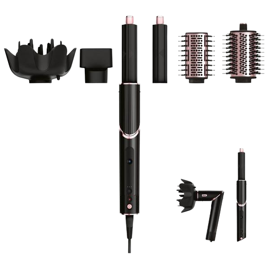 Shark FlexStyle HD440UK 5-in-1 Air Styler & Hair Dryer - Black & Rose Gold