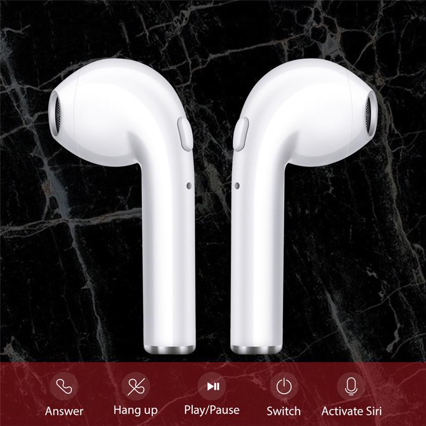 I7s TWS Mini Wireless Bluetooth 5.0 Earphones In-Ear Stereo Earbuds - White