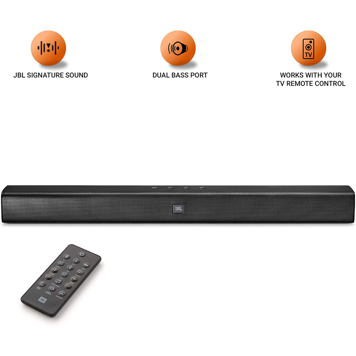 JBL Bar 2.0 All-in-One - Compact Bluetooth Channel Soundbar with Built-in Dolby Digital, JBL Surround Sound and Deep Bass