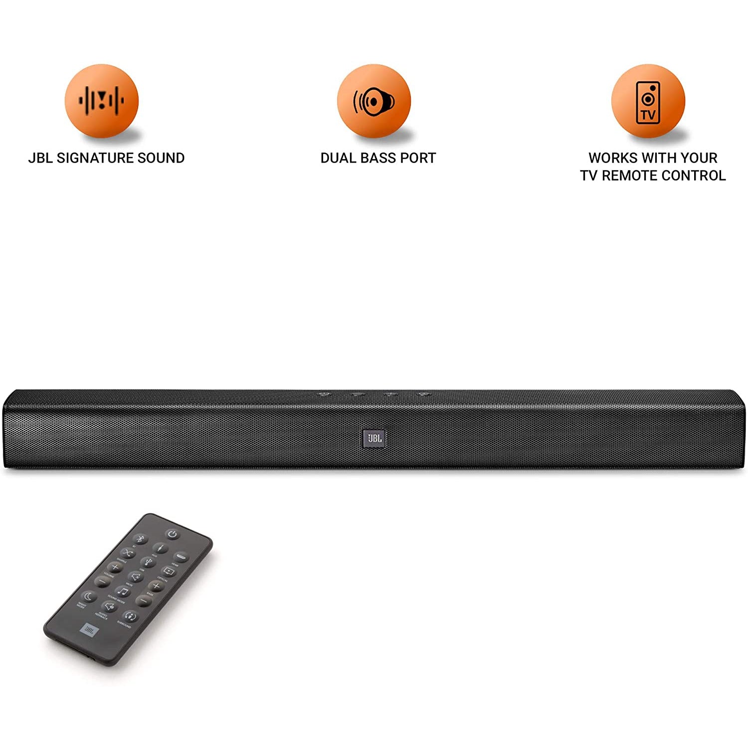 JBL Bar 2.0 All-in-One - Compact Bluetooth Channel Soundbar with Built-in Dolby Digital, JBL Surround Sound and Deep Bass