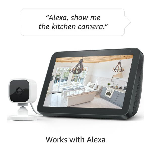 Amazon Blink Mini Full HD 1080p WiFi Plug-In Security Camera - 2 Cameras, White