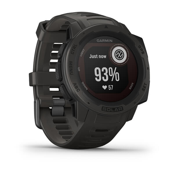 Garmin Instinct Solar Rugged Outdoor Smartwatch - Black - Good