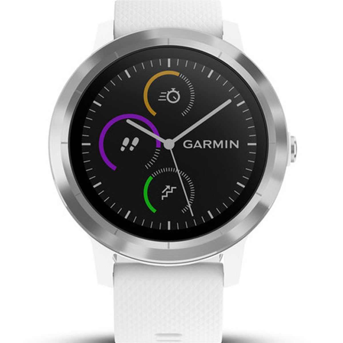 Garmin VivoActive 3 GPS Smartwatch - White Stainless - Refurbished Pristine