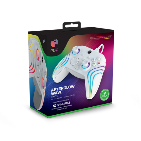 PDP Afterglow Wave Wired Controller for Xbox Series X|S - White - Refurbished Good