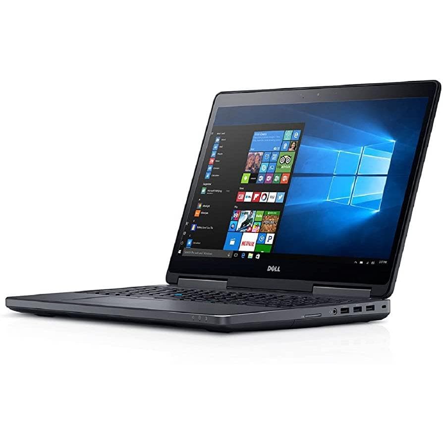 Dell Precision 7720 17" Laptop, Intel Core i7-7820HQ 64GB RAM 2TB HDD - Black - Refurbished Good