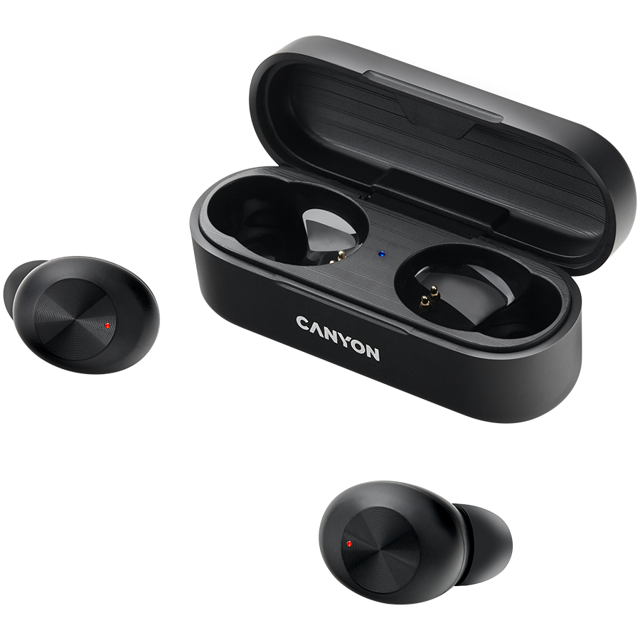 Canyon TWS Bluetooth Wireless Sport Headset - Black