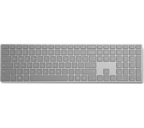 Microsoft Surface Wireless Keyboard - Silver / Grey - Excellent