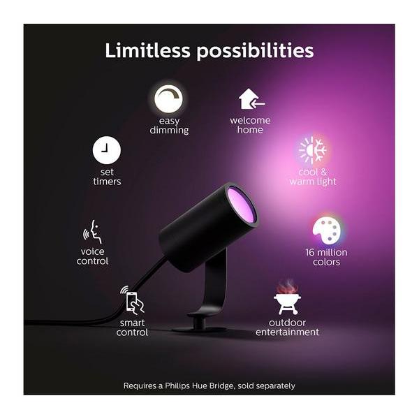 Philips Hue Lily Smart Outdoor Spotlight Base Kit