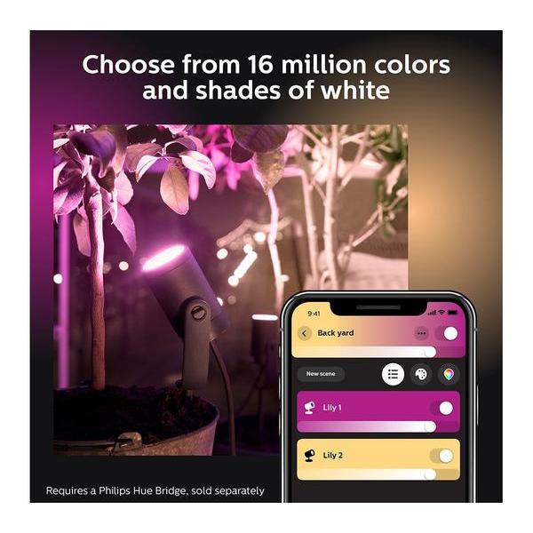 Philips Hue Lily Smart Outdoor Spotlight Base Kit