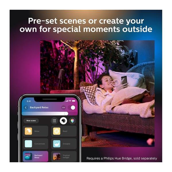 Philips Hue Lily Smart Outdoor Spotlight Base Kit