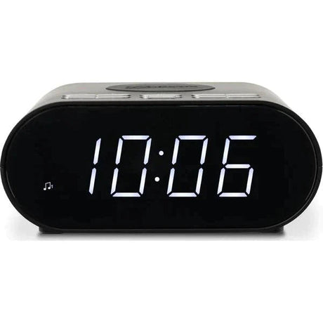 Roberts Ortus Charge DAB/DAB+/FM Digital Alarm Clock Radio - Black - VISIBLE MARKS & SCRATCHES