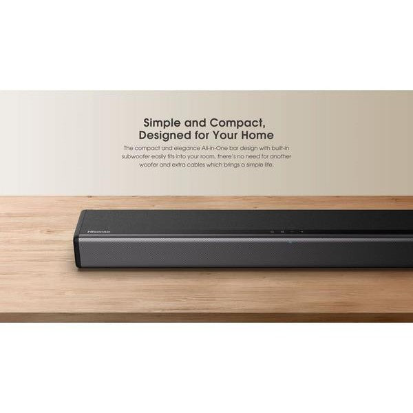 Hisense HS214 2.1 All-in-one Sound Bar - Black - Pristine
